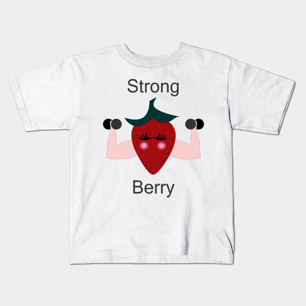 Strong Berry Kids T-Shirt by MichelMM